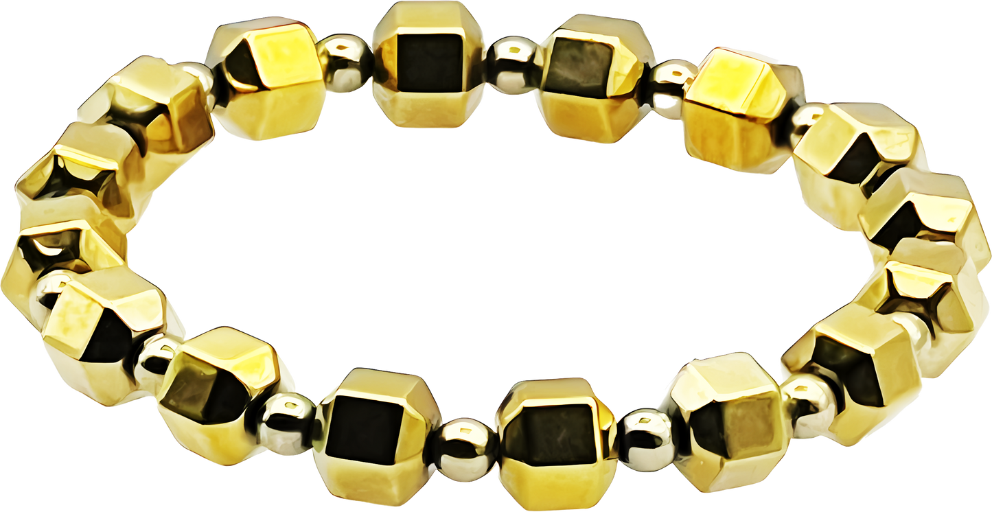 Golden Hematite (Square) Bracelet