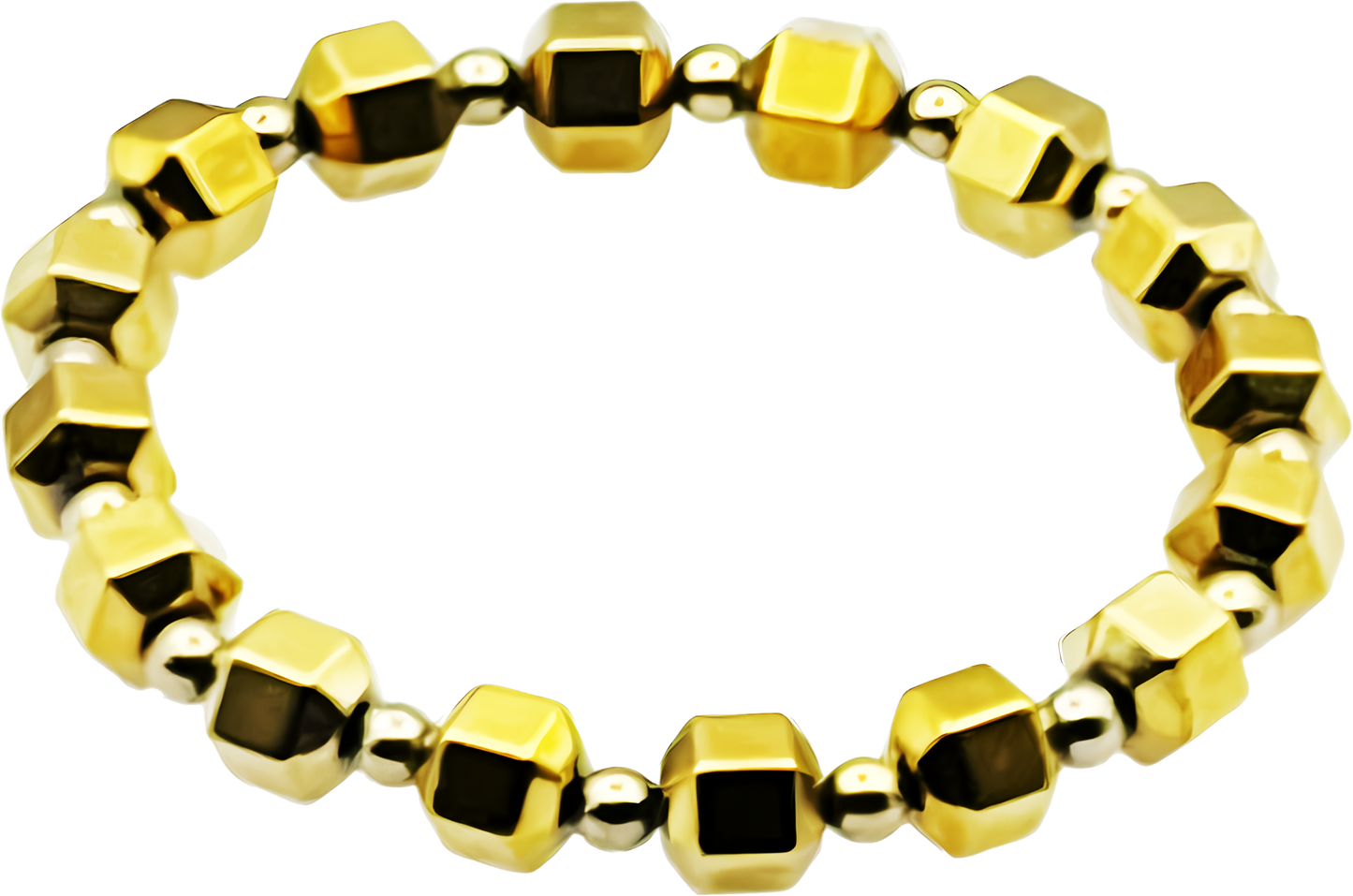 Golden Hematite (Square) Bracelet